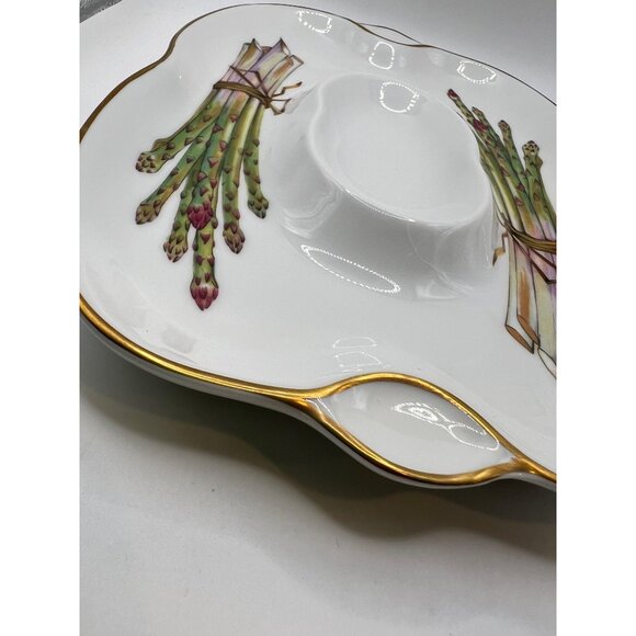 Royal Worcester Fine Porcelain Evesham Gold Asparagus Vintage Serving Plate Tray - Picture 6 of 9